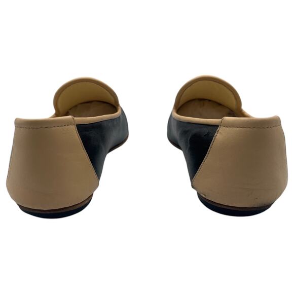 Chanel CC Chain Lambskin Leather Flat Loafers Slippers Black 40 / 9.5 - Picture 3 of 11